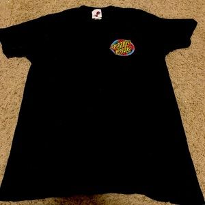 Size medium men’s black trendy Santa Cruz t shirt
